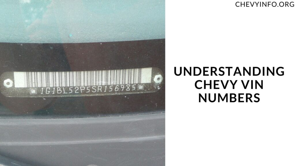 Understanding Chevy VIN Numbers