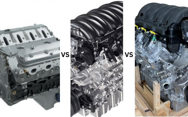 Comparison of GM 4.8 VS 5.3 VS 6.2 Engine