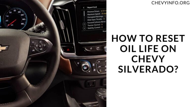 how to reset oil life on chevy silverado