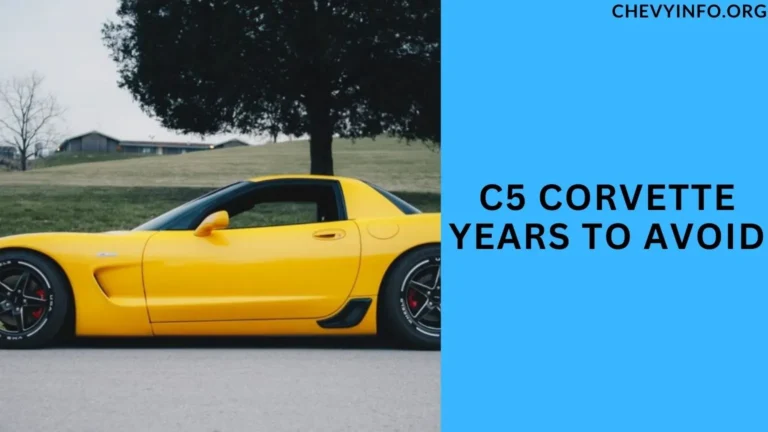 C5 Corvette Years to Avoid