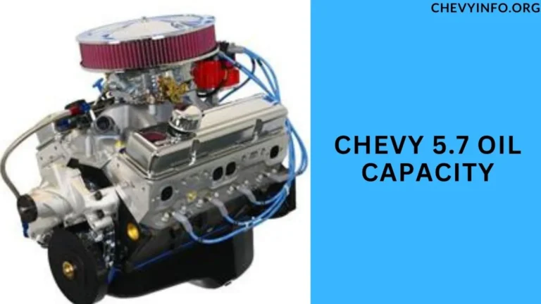 Chevy 5.7 Oil Capacity