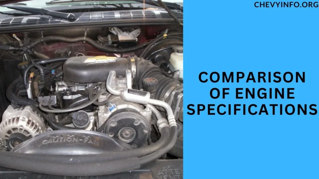 Comparison of Engine Specifications