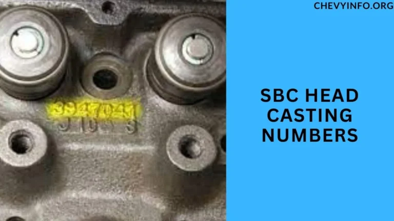 SBC Head Casting Numbers